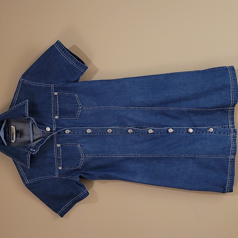 Women  jean Adriana sport jean dress large size
